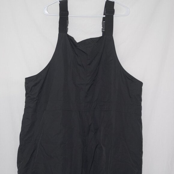 LNC XL Big Black Snow Overalls Thermal Insulated Pants with Built in Suspenders - Picture 7 of 11